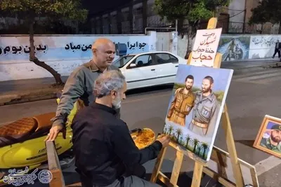 شصت و هشتمین اجتماع شبانه مردم بابلسر در دفاع از وطن