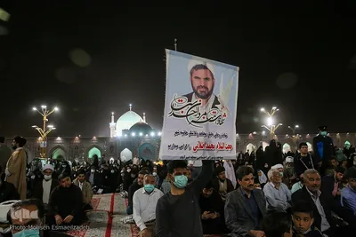 وداع با پیکر روحانی شهید اصلانی در حرم مطهر رضوی
