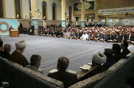 دیدار شرکت کنندگان در مسابقات بین‌المللی قرآن با رهبر معظم انقلاب