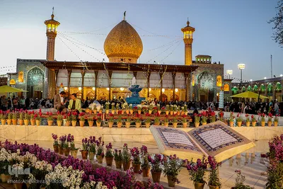 مراسم تحویل سال نو در حرم مطهر شاهچراغ (ع) شیراز‎