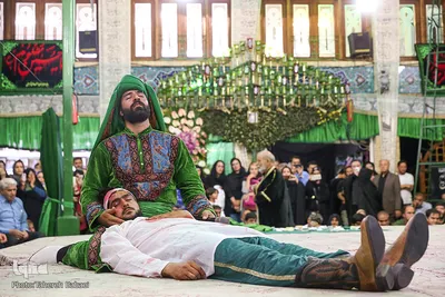 مراسم تعزیه خوانی وداع حضرت علی اکبر(ع)