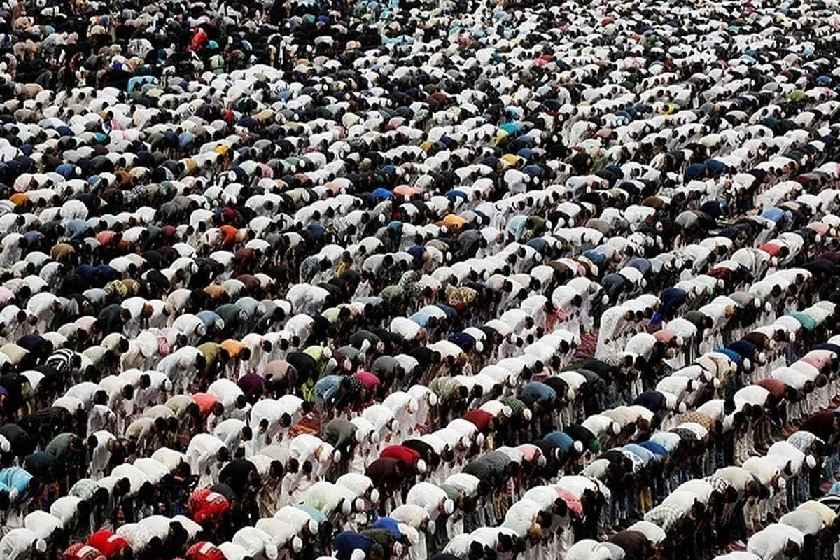 Salat Idul Fitri di Seantero Dunia dalam Gambar