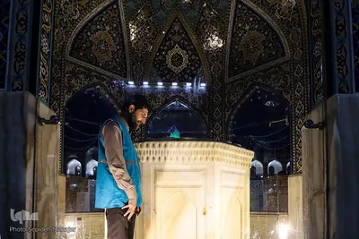 حرم امام رضا(ع) در شب میلاد حضرت معصومه(س)