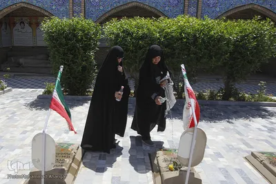ادای احترام جانبازان به شهدای هویزه
