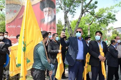 مراسم نمادین روز جهانی قدس در تبریز