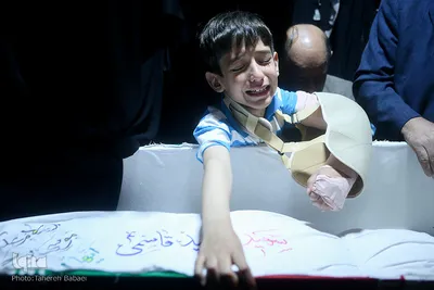 وداع با پیکر مطهر شهید امیر‌سعید قاسمی در معراج الشهدا تهران
