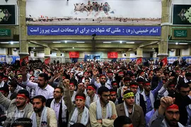 دیدار نوجوانان و جوانان عازم راهیان نور با مقام معظم رهبری