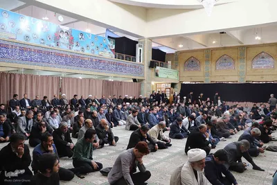 عزاداری دانشگاهیان دانشگاه‌ تبریز در سوگ شهادت رئیس جمهور و هیئت همراه ایشان‎