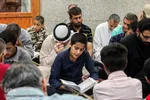 جزءخوانی قرآن در حسینیه آیت‌الله سید عدنان غُریفی خرمشهر
