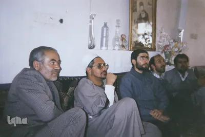 مرحوم استاد «ابوالفضل علامی» در کنار استاد فقید مصری شحات انور