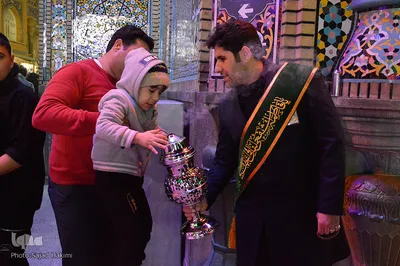 حرم کریمه اهل بیت(س) در شب میلاد جواد الائمه(ع)