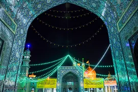 حرم حضرت معصومه(س) در شب نیمه شعبان‎