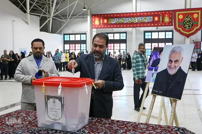 شور انتخابات در گلستان شهدای اصفهان