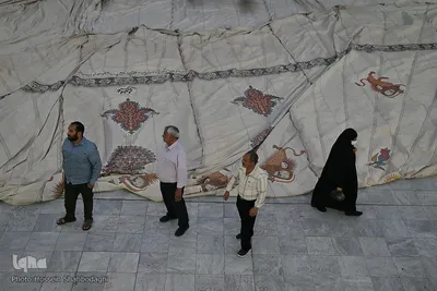 برپایی خیمه عزا در امامزاده موسی مبرقع(ع)

