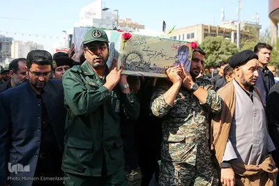 تشییع شهید محسن مهاجر قوچانی