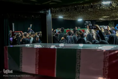 وداع با پیکر مطهر شهید مدافع امنیت طلبه بسیجی حسن مختار‌زاده