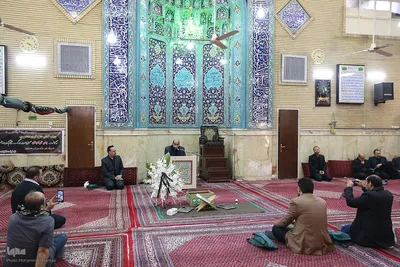 مراسم ترحیم مرحوم یعقوب منصوری پدر کریم منصوری قاری ممتاز و بین المللی کشور