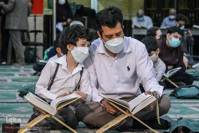 محفل انس با قران در مسجد صاحب‌الزمان سعادت آباد