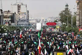 تشییع پیکر ۶۰ شهید اقتدار در تهران