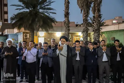 سفره افطار در جمع ایتام