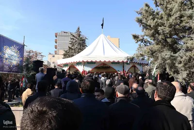 مراسم تشییع و تدفین شهید گمنام در دانشگاه هنر اسلامی تبریز‎