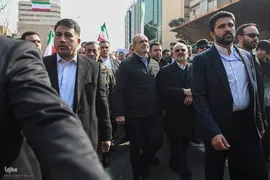 حضور مسعود پزشکیان، رئیس‌جمهور در مراسم یوم‌الله ۲۲ بهمن
