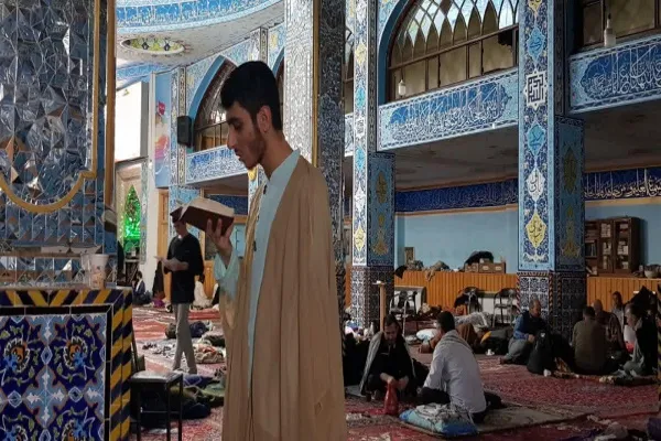 مراسم معنوی اعتکاف در مسجد جامع اردبیل 
