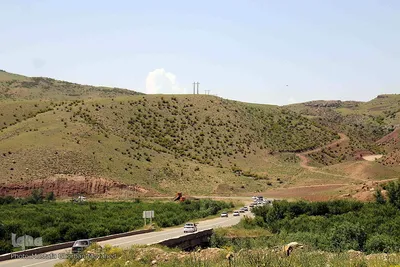 طبیعت بهاری جاده اهر به مشگین شهر