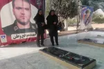 غبارروبی قبور شهدای جنگ تحمیلی 12 روزه توسط اعضای جهاد دانشگاهی لرستان