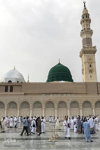 بارگاه قدسی پیامبر اکرم(ص) در مدینه منوره