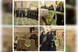پرچم امام هشتم مهمان دانشجویان معتکف گلستانی شد