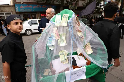 نمایش خیمه سوزان و حرکت نمادین کاروان اسرای کربلا – شهرستان اهر