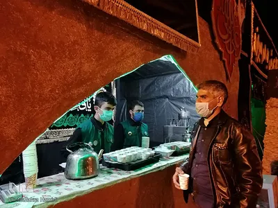 موکب عزاداری حضرت زهرا(س) در ورودی بیرجند