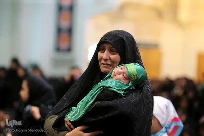 شیرخوارگان حسینی در حرم مطهر حضرت معصومه(س)