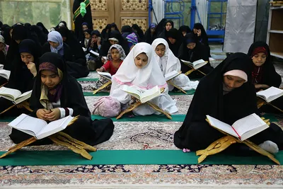 ترتیل‌خوانی نوجوانان در حرم کریمه اهل‌بیت(س)