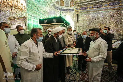 آیین گلاب شویی حرم مطهر شاهچراغ(ع)