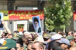 تشییع پیکر مطهر شهید مدافع وطن ستوان دوم هومن غیاثوند در ملایر