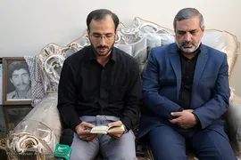دیدار نمایندگان جامعه قرآنی با خانواده شهید قرآنی «احمد شعبانی ورکی»