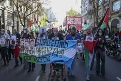 Pro-palästinensische Demo zur Unterstützung der palästinensischen Gefangenen