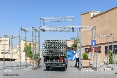 آماده سازی مواکب در بین‌الحرمین شیراز جهت مراسم اربعین