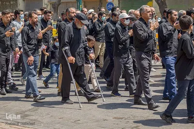 مراسم عزاداری تاسوعای حسینی در شهرستان قزوین