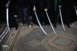 آیین سنتی مشق شمشیر در قم
