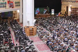 مراسم حماسه حضور بسیجیان در حرم شاهچراغ(ع)