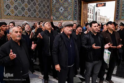مراسم اربعین حسینی در جوار حرم مطهر رضوی