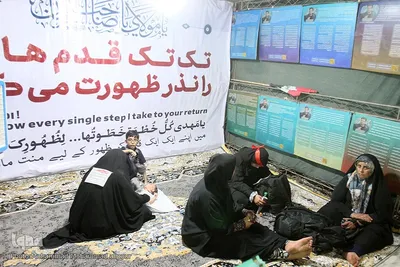 خدمات رسانی موکب‌های حسینی در مرز شلمچه