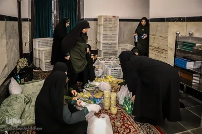 مراسم اعتکاف در حرم امام رضا(ع)