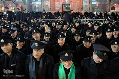 آیین خطبه خوانی شب عاشورا در حرم مطهر رضوی