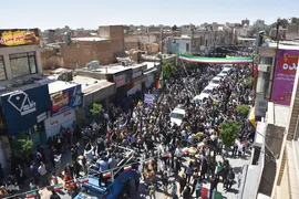 استقبال پرشور مردم سمنان از رئیس جمهور