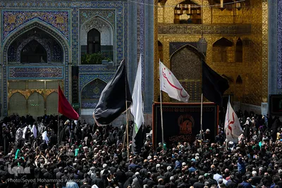مراسم عزاداری تاسوعا حسینی در حرم مطهر رضوی
