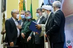 آیین تجلیل از جانبازان شیمیایی در حرم رضوی
